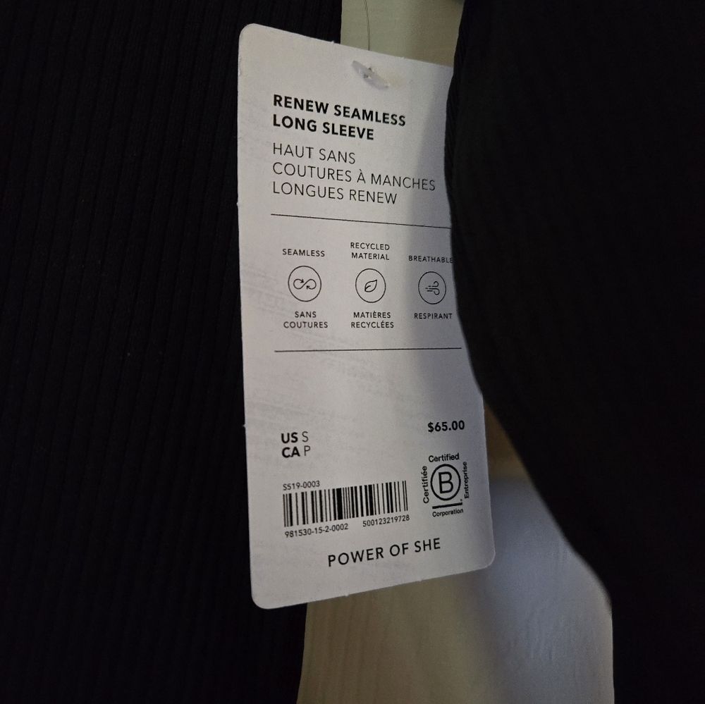 NWT Athleta Renew Seamless Long Sleeve - Picture 5 of 6